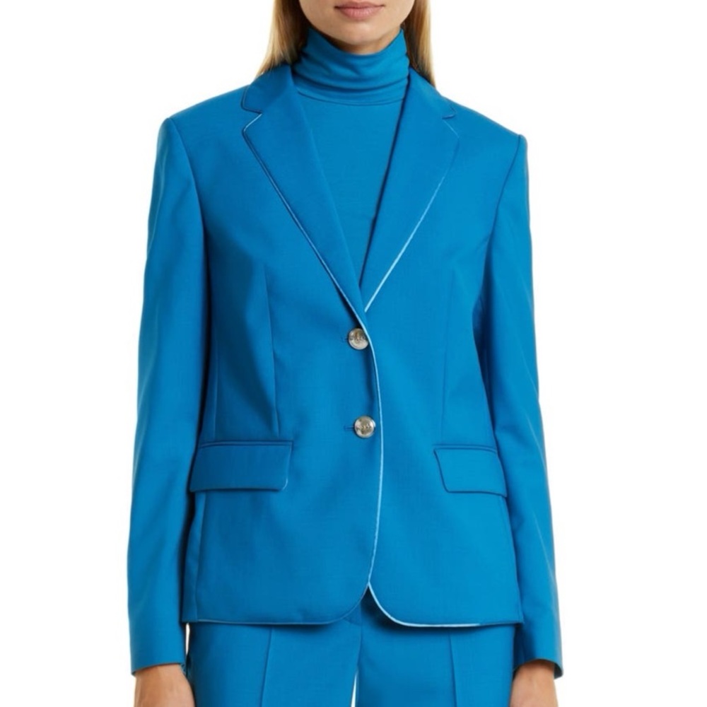 BOSS Jepita Teal Blue Blazer Size 4